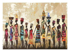 African tribe  Canvas Art Print