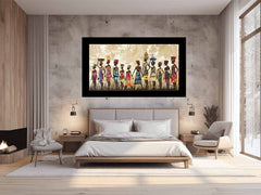 African tribe  Canvas Art Print