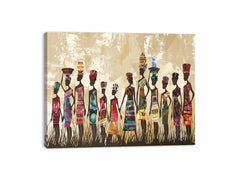 African tribe  Canvas Art Print