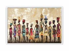 African tribe  Canvas Art Print