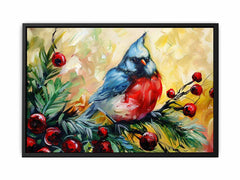 Sparrow Watercolor Canvas painting Print