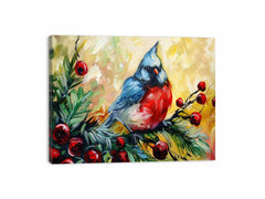 Sparrow Watercolor Canvas painting Print