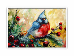 Sparrow Watercolor Canvas painting Print