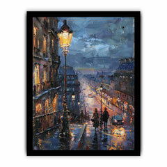 Paris Street Walk  Canvas Art Print