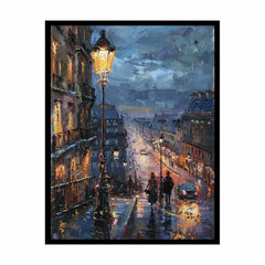 Paris Street Walk  Canvas Art Print
