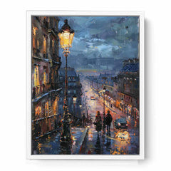 Paris Street Walk  Canvas Art Print