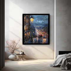 Paris Street Walk  Canvas Art Print