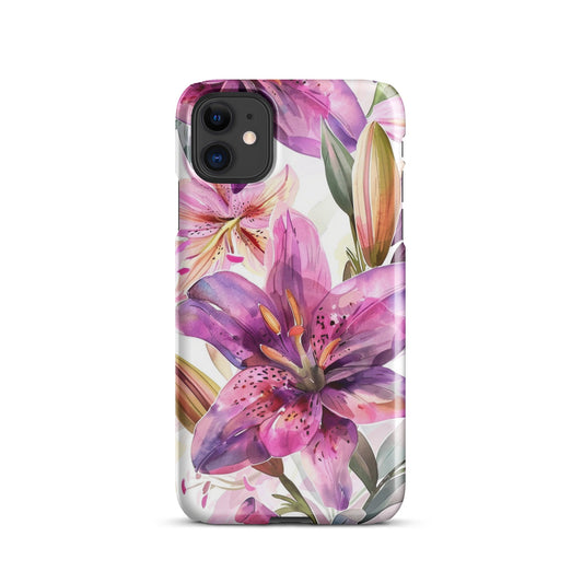 Watercolor Lily Phone case for iPhone