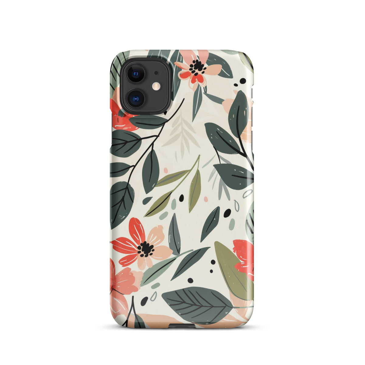 Flower leave Phone case for iPhone