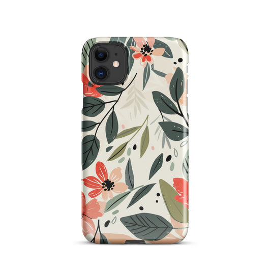 Flower leave Phone case for iPhone