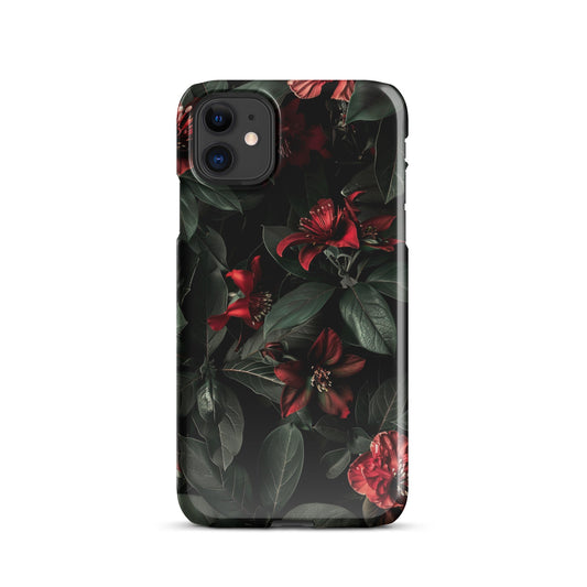 Floral Dark Phone case for iPhone