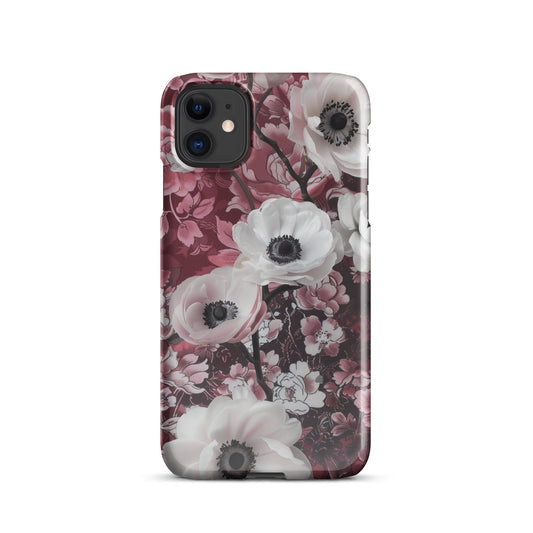 Red Floral Phone case for iPhone