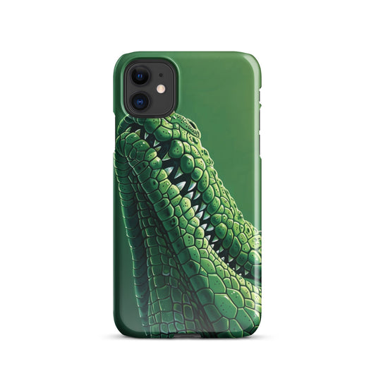 Green Crocodile Phone case for iPhone