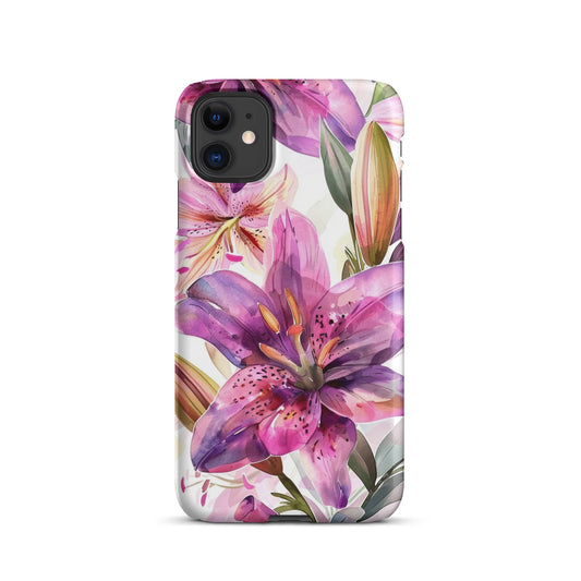 Watercolor Lily Phone case for iPhone