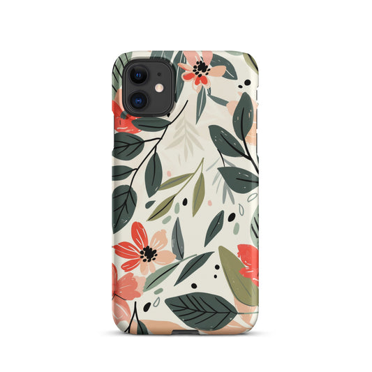 Flower leave Phone case for iPhone