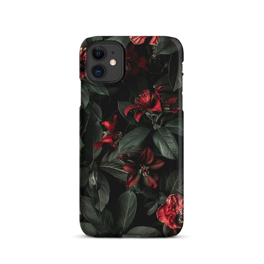 Floral Dark Phone case for iPhone