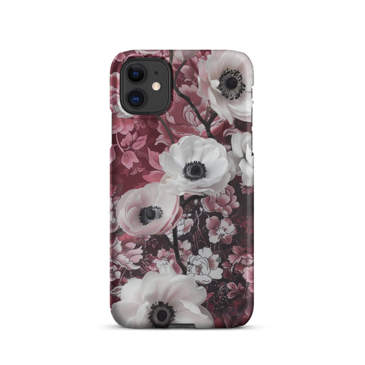 Red Floral Phone case for iPhone