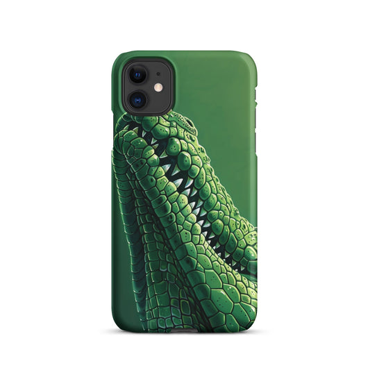Green Crocodile Phone case for iPhone