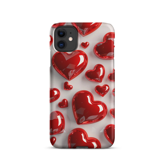 Red Hearts Phone case for iPhone