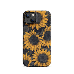 Sunflower Black Phone case for iPhone