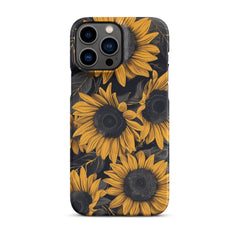 Sunflower Black Phone case for iPhone