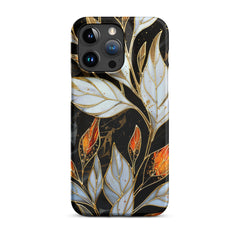 Stained Galss Leaves Phone case for iPhone