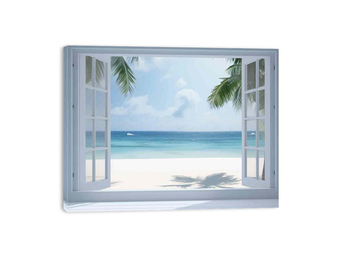 Beach Window Phuket Canvas Art Print