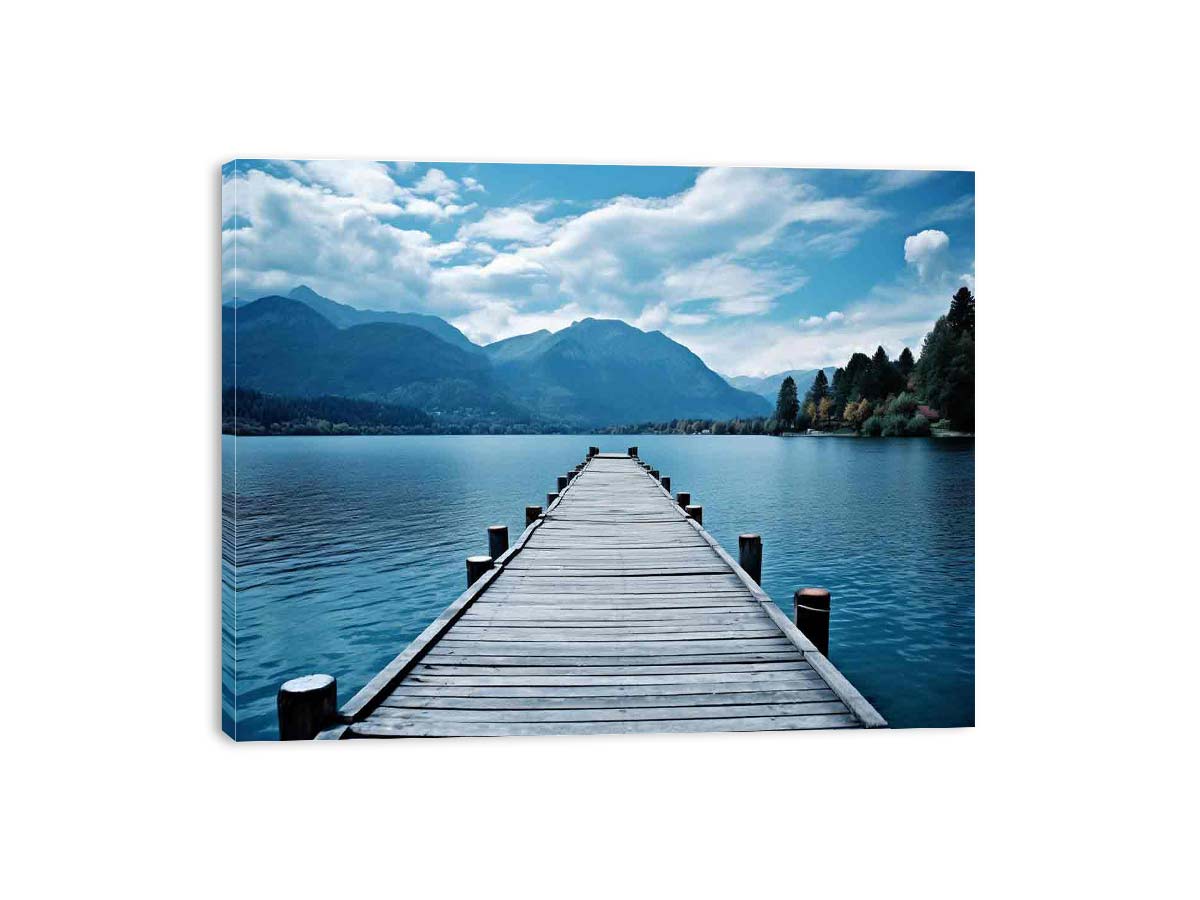 Calm Jetty Canvas Art Print