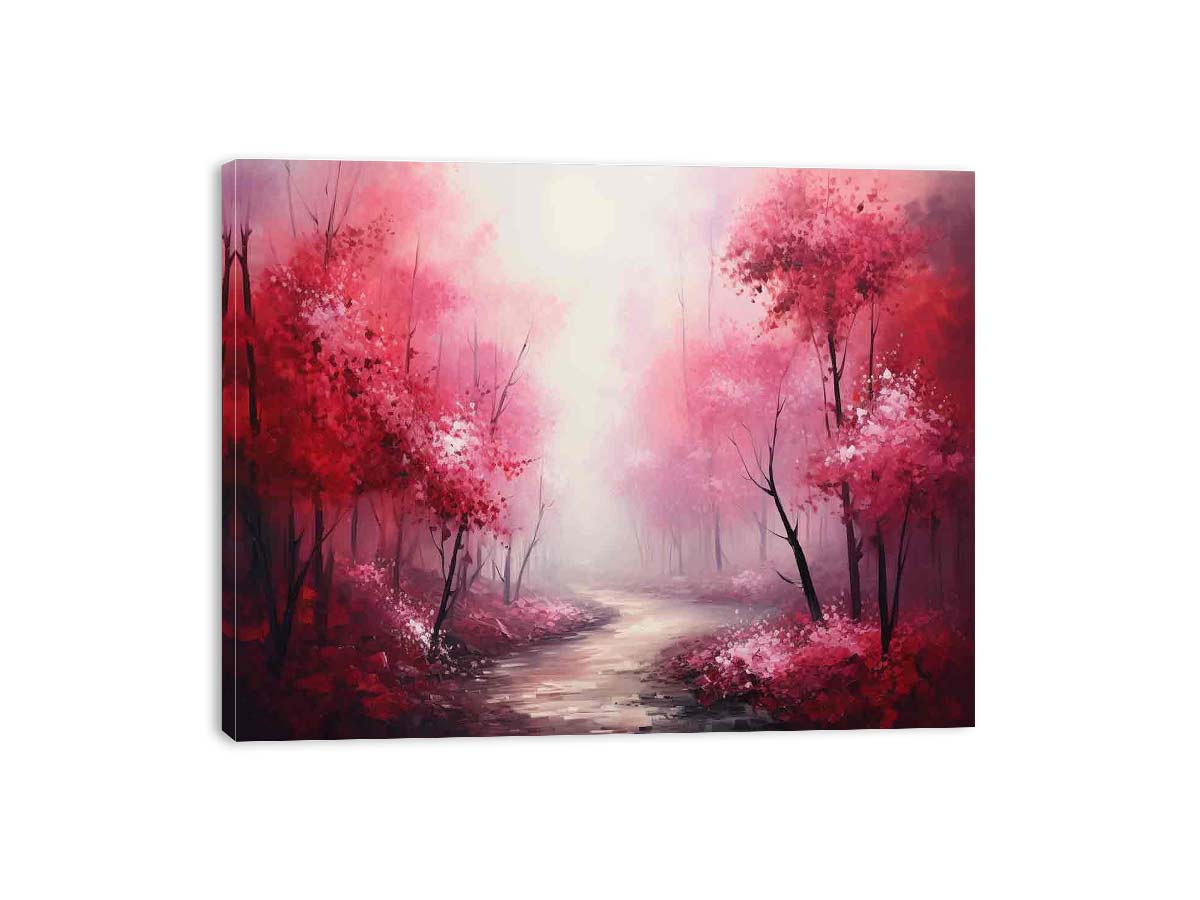 Red Forest Canvas Art Print