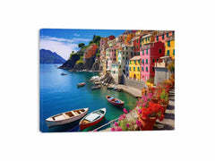 Cinque Terre in Italy Canvas Art Print