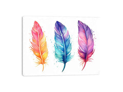 Boho Feathers Art 2 Canvas Art Print