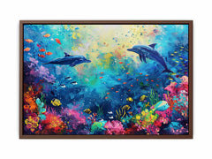 Underwater Love  Canvas Art Print