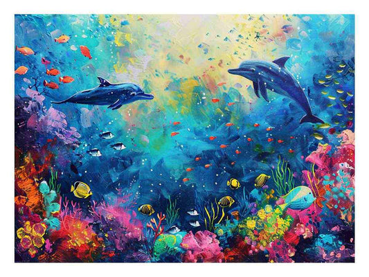Underwater Love  Canvas Art Print