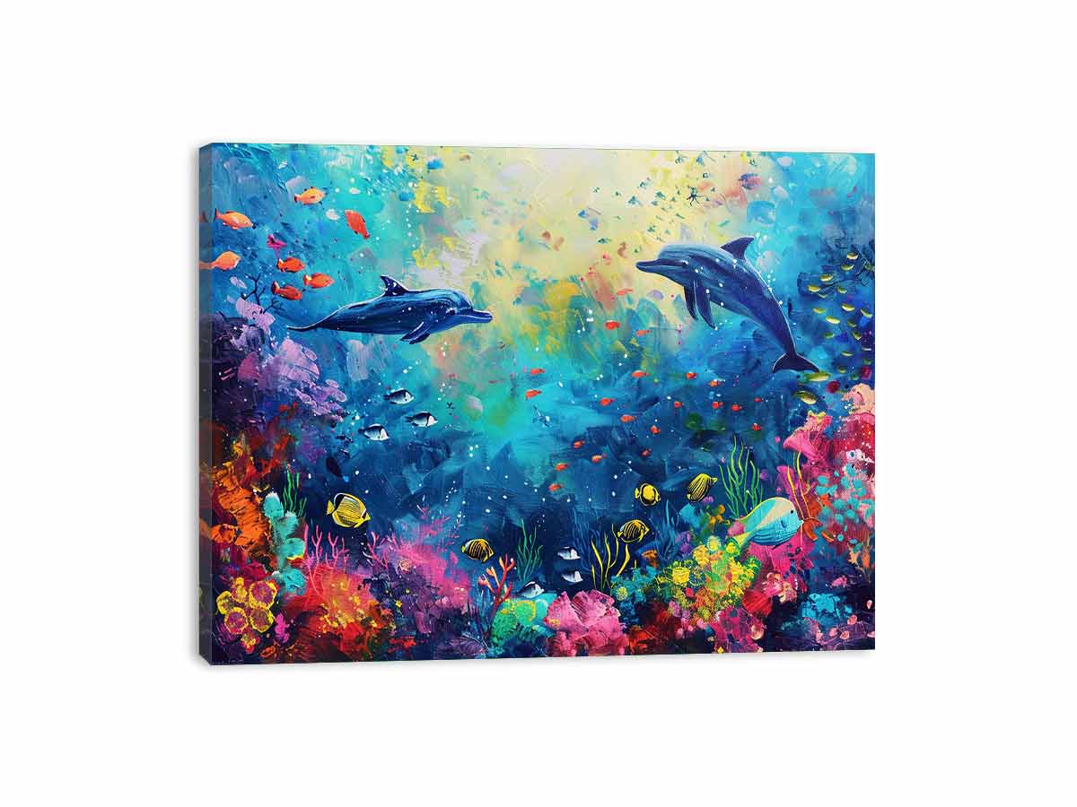 Underwater Love  Canvas Art Print