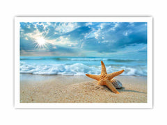Starfish on Beach  Canvas Art Print