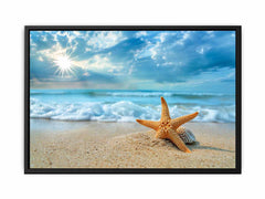 Starfish on Beach  Canvas Art Print