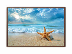 Starfish on Beach  Canvas Art Print