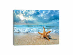 Starfish on Beach  Canvas Art Print