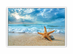 Starfish on Beach  Canvas Art Print