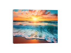Sunset Beach Canvas Art Print