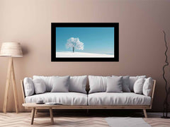 Winter Snow Tree Photography Art   Canvas Art Print