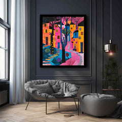 House Tree Canvas Art Print