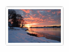 River  Sunset  Canvas Art Print