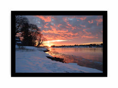 River  Sunset  Canvas Art Print