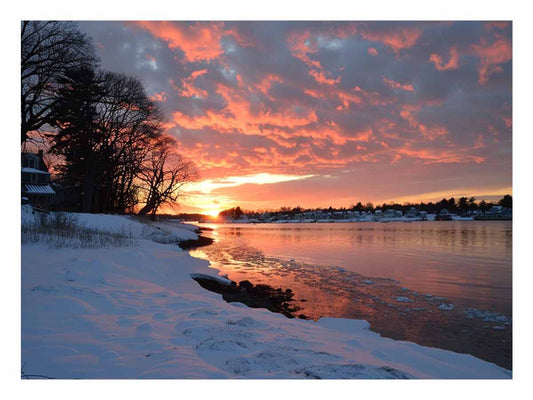 River  Sunset  Canvas Art Print