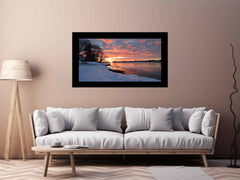 River  Sunset  Canvas Art Print