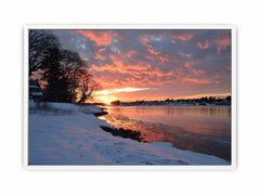 River  Sunset  Canvas Art Print