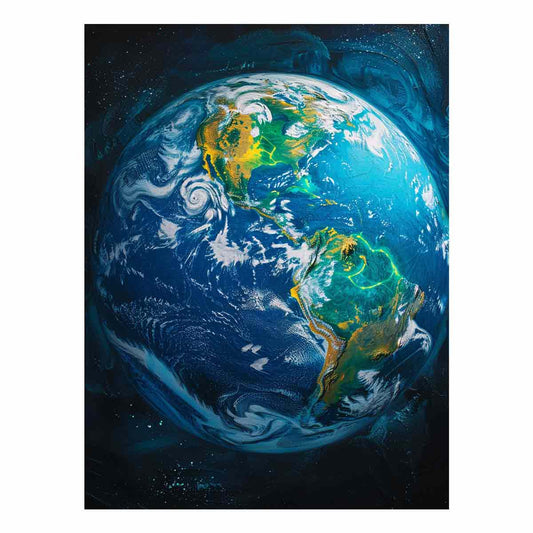Earth  Canvas Painting Art