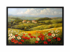 Sunflower Field Canvas Painting Art Print