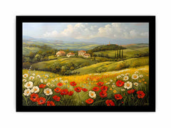Sunflower Field Canvas Painting Art Print